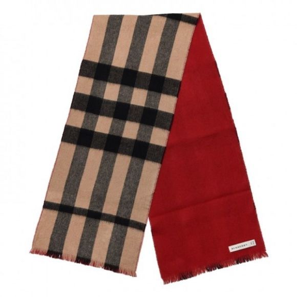 ❌SOLD❌BURBERRY Cashmere Reversible Giant Check Scarf - Picture 1 of 11